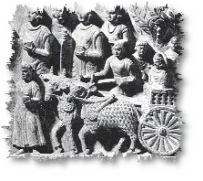 Steinrelief der Weihe von König Devanampiya Tissa